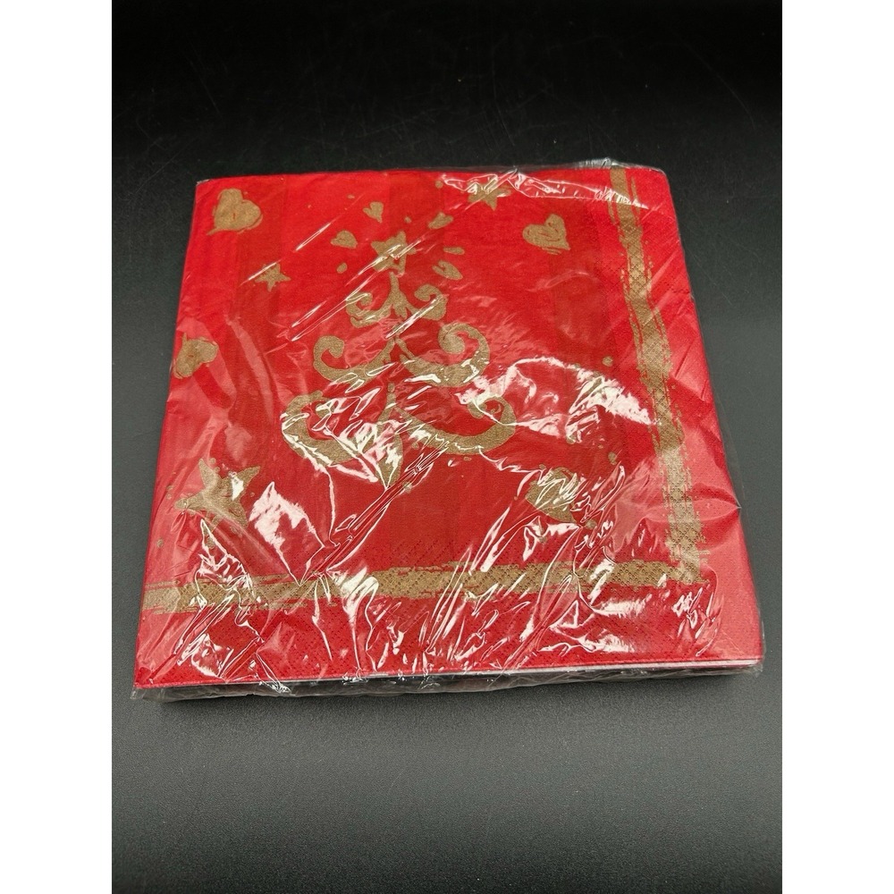 Vintage Red Christmas Napkins 16 Count Dayton Hudson NIP USA